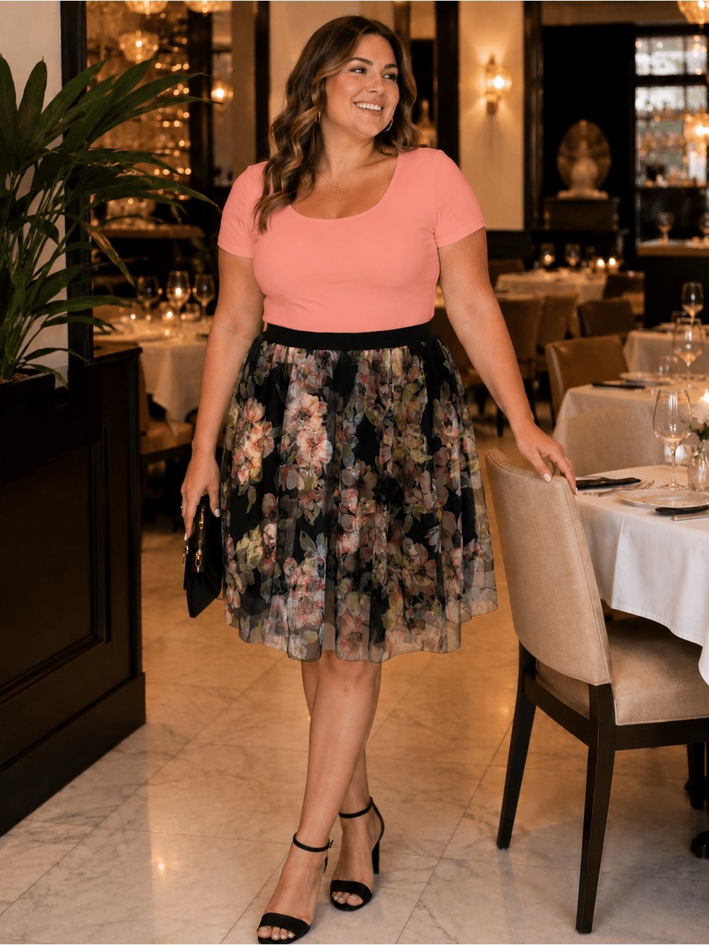Torrid Floral Mesh Petticoat Skirt